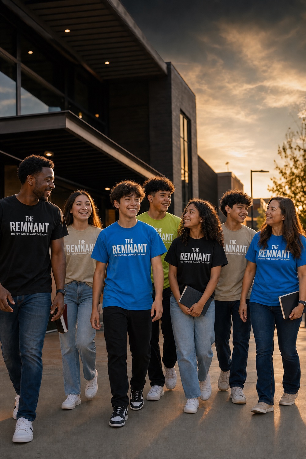 The Remnant Youth community arriving together