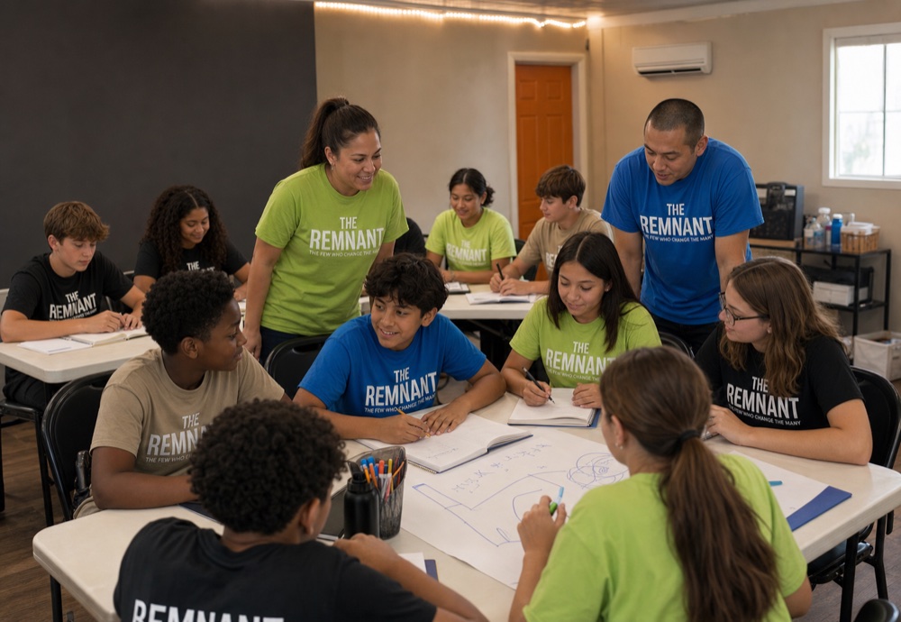 A small founder-led classroom setting